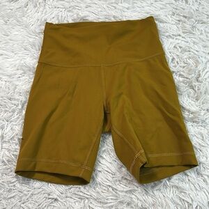 Lululemon Wunder Train High-Rise Short 6" Gold Spice